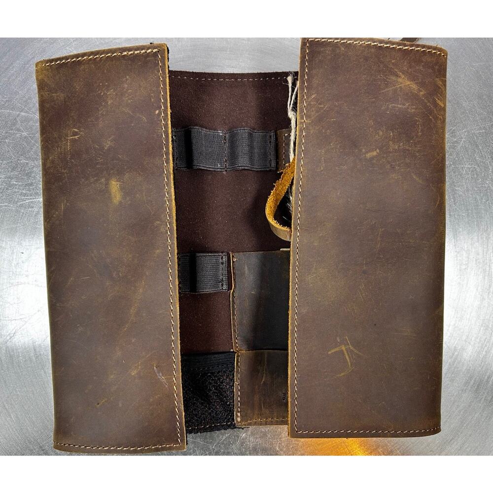 Barney Genuine Leather Travel Wallet Organizer Brown NWT Passport Holder Zipper